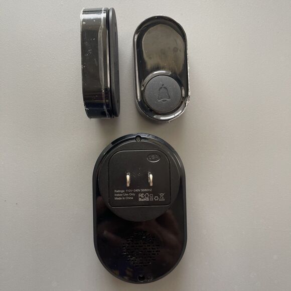 Wireless Doorbell, Mini Waterproof Door Bell Chime Operating at 1000 Feet - Picture 5 of 5